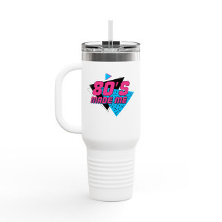 80s Made Me Retro Graphic Travel Mug | 40oz Insulated Tumbler 4