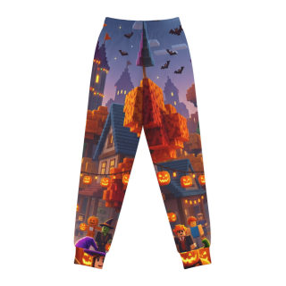 Halloween Pumpkin Village Kids Joggers 3