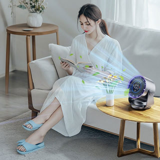 Rechargeable Desktop Fan with Digital Display, 100 Speed Settings 6
