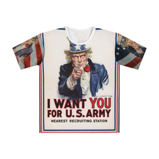 Uncle Sam I Want You poster T-Shirt | All-Over Print 2