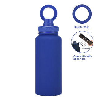 Insulated Stainless Steel Water Bottle with Magnetic Phone Holder, 1L 6