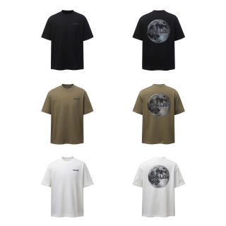 Moon Print Short Sleeve T-Shirt 5