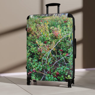 Wild Berry Bush Suitcase | Nature Photo Luggage 12