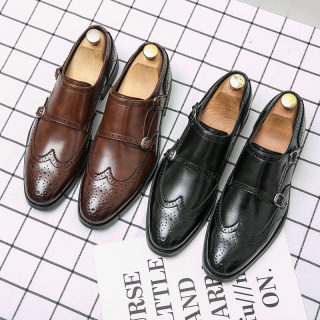 Men's Buckle Leather Dress Shoes | Formal Height-Increasing Shoes 4