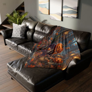 Jack-o'-Lantern Candy Feast Blanket 14
