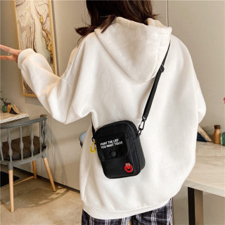 Korean Ins Style Canvas Messenger Bag for Women | Student Shoulder Bag 4