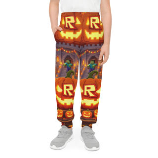 Halloween Pumpkin Village Kids Joggers