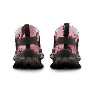Pink Digital Camo Men's Mesh Sneakers | Athletic Running Shoes 7