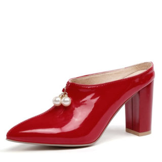 Sexy Pointed Toe Mule Sandals | Women's High Heel Summer Slides