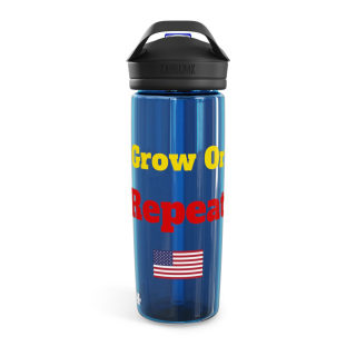 Grow One Repeat water bottle, American flag CamelBak Eddy 20oz/25oz 2