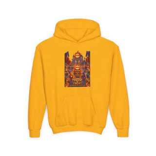 Spooky Pumpkin Patch Trick or Treat Kids Hoodie 5