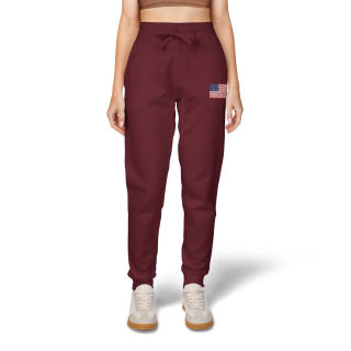 American flag embroidered sweatpants 39
