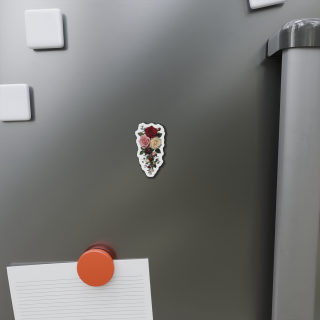 Rose Bouquet Die Cut Magnet | Floral Refrigerator Magnet 7