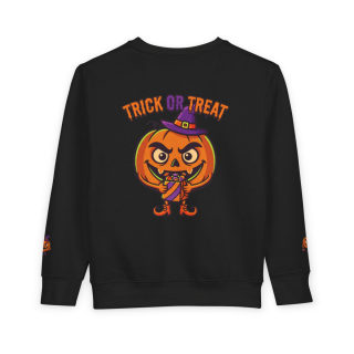 Jack-o'-Lantern Witch Pumpkin Toddler Sweatshirt 14