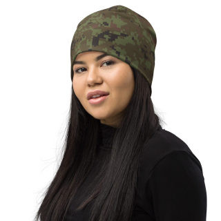 All-Over Print Beanie Green Digital Camo 19