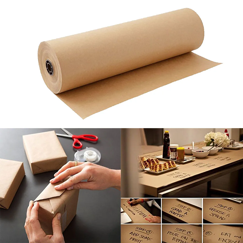 Brown Kraft Paper Roll for Gift Wrapping and Crafts 5