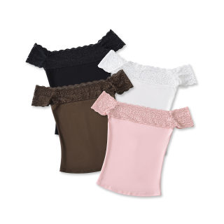 One-Shoulder Elastic Casual T-Shirt | Fitted Cotton-Spandex Top