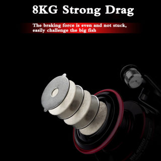 Metal Spool Spinning Fishing Reel | 8kg Drag Power for Saltwater & Carp 5