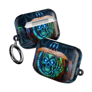 Neon Skull Pumpkin AirPod Case 26