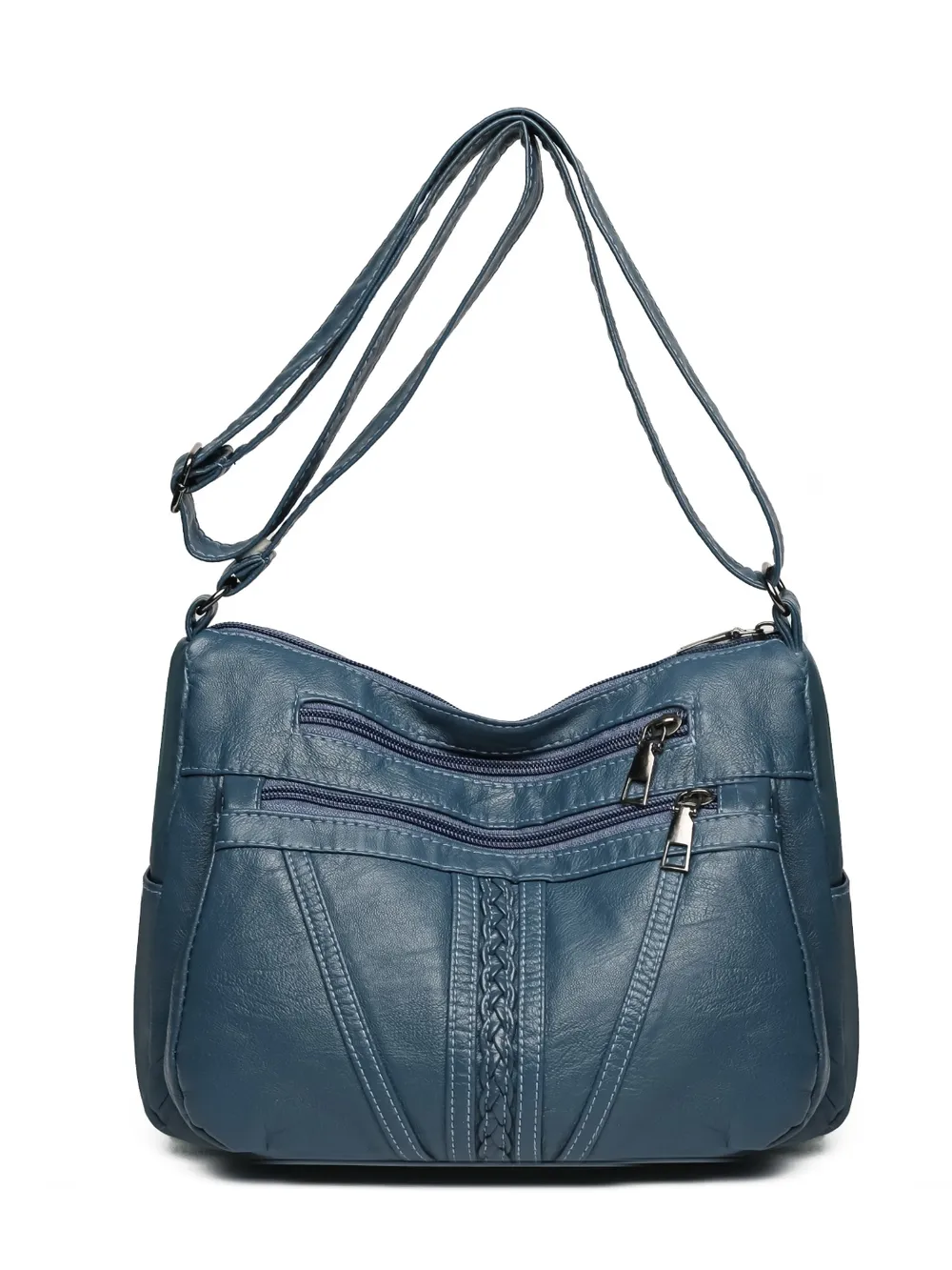 PU Leather Adjustable Strap Shoulder Bag 4
