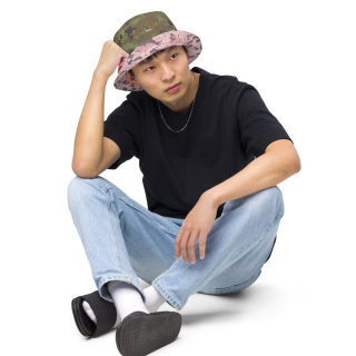 Reversible Bucket Hat "Digital Mil Camo Green/Pink" 8