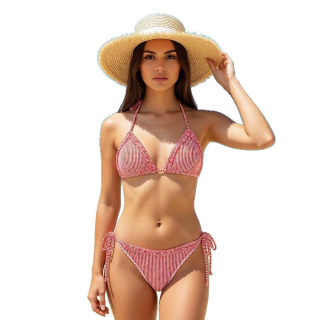 Striped bikini set 5