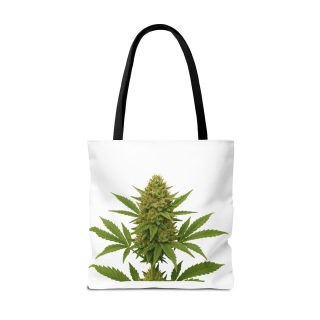 Cannabis Bud Illustration Tote | Botanical Cannabis Plant Tote 18