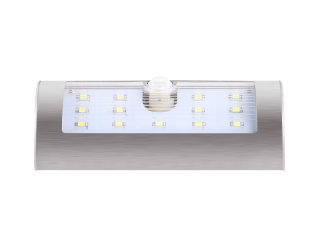 Solar Motion-Sensor Garden Light, Stainless Steel 3