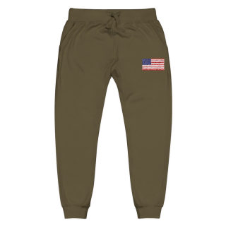 American flag embroidered sweatpants 3