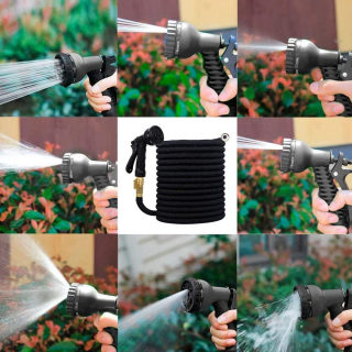 Expandable Magic Garden Hose | Flexible Water Hose with Spray Gun, 25-100ft 6
