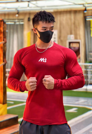Men's Compression Long Sleeve Athletic Base Layer 4