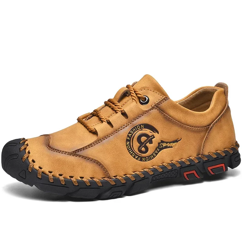 Classic Comfortable Men's Loafers | Split Leather Moccasins, Plus Size 5