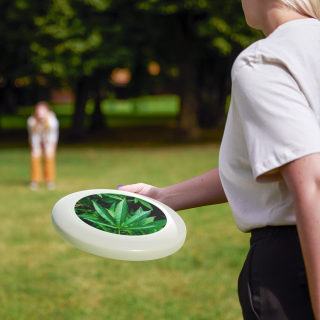 Cannabis leaf Wham-O frisbee 7