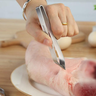 Stainless Steel Multi-Purpose Kitchen Tweezers for Poultry Prep