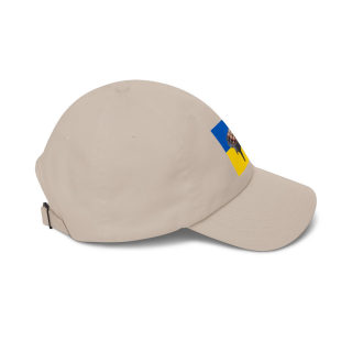 Grill Skewers on Blue Yellow Flag Dad Cap | BBQ Ukraine Baseball Hat 35