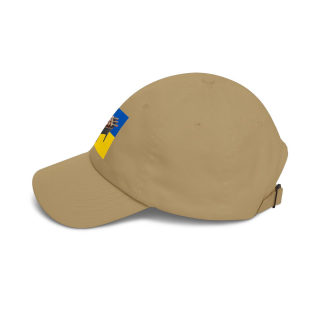 Grill Skewers on Blue Yellow Flag Dad Cap | BBQ Ukraine Baseball Hat 25