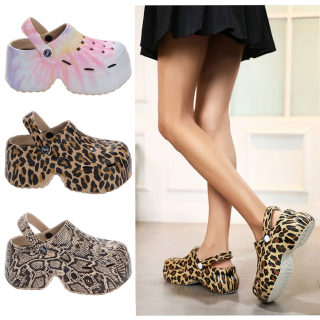 Leopard Print Beach Garden Shoes for Women | Cool Outdoor Slippers