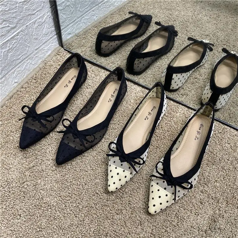 Women's Low-Heel Office Shoes with Bow Detail 4