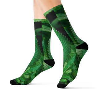 Cannabis leaf socks 2
