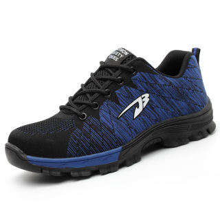 Anti-Smashing Anti-Puncture Safety Shoes for Men | Breathable Flyknit Work Shoes 4