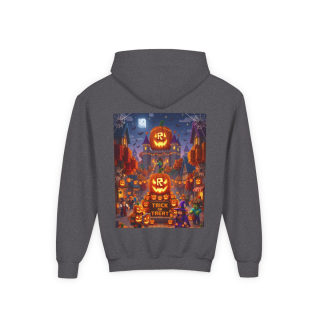 Spooky Pumpkin Patch Trick or Treat Kids Hoodie 58