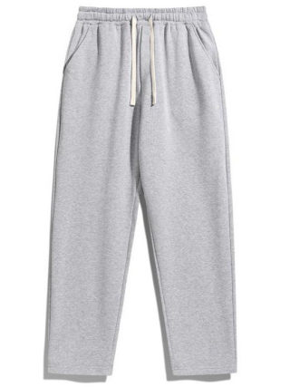 Plush Loose Casual High-Waisted Sports Sweatpants 3