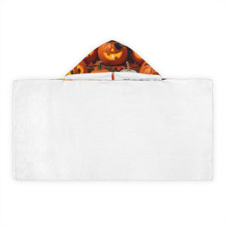 Jack-o'-Lantern Pumpkins Youth Hooded Towel | Halloween Pumpkin Pattern 3