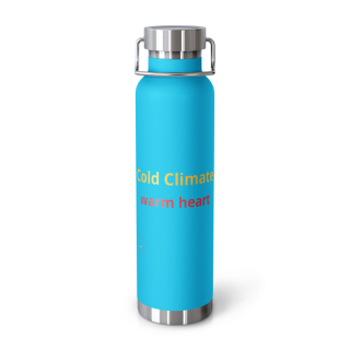 Copper vacuum insulated bottle "Cold Climate Warm Heart" 4