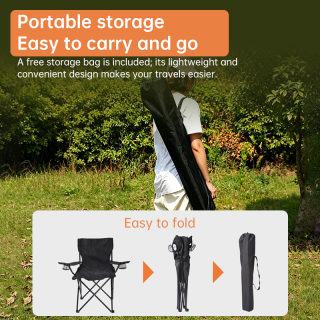 Portable Folding Camping Chair, Holds up to 130kg 4