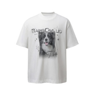 Border Collie Portrait Print T-Shirt