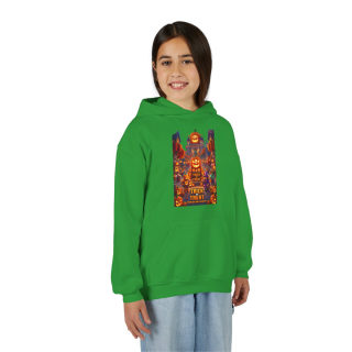 Spooky Pumpkin Patch Trick or Treat Kids Hoodie 41