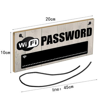 Wooden WiFi Password Sign | Hanging Chalkboard Home Coffee Bar Decoration 6
