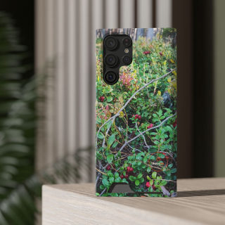 Wild berry bush phone case 96