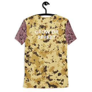 Men's athletic t-shirt "Grow Or Repeat" 5